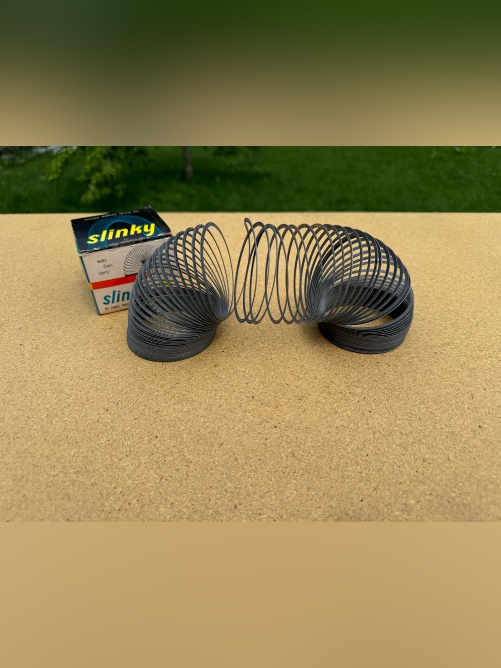 Vintage 1970s Original Metal Slinky in Box - James Industries PA